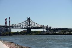 41 New York City Roosevelt Island Franklin D Roosevelt Four Freedoms Park View To The Transcanada Ravenswood Power Plant in Queens, The East River and The Ed Koch Queensboro Bridge